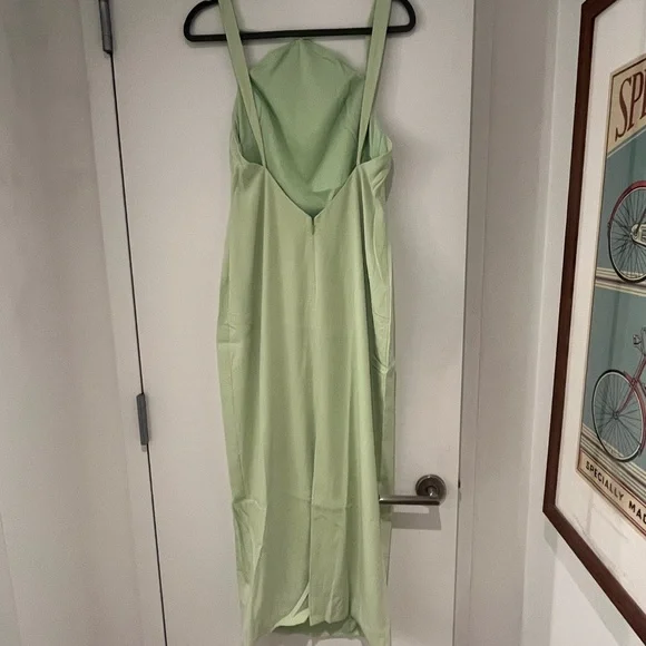 Chic Strappy Lime Green Maxi Dress - Picture 4 of 5